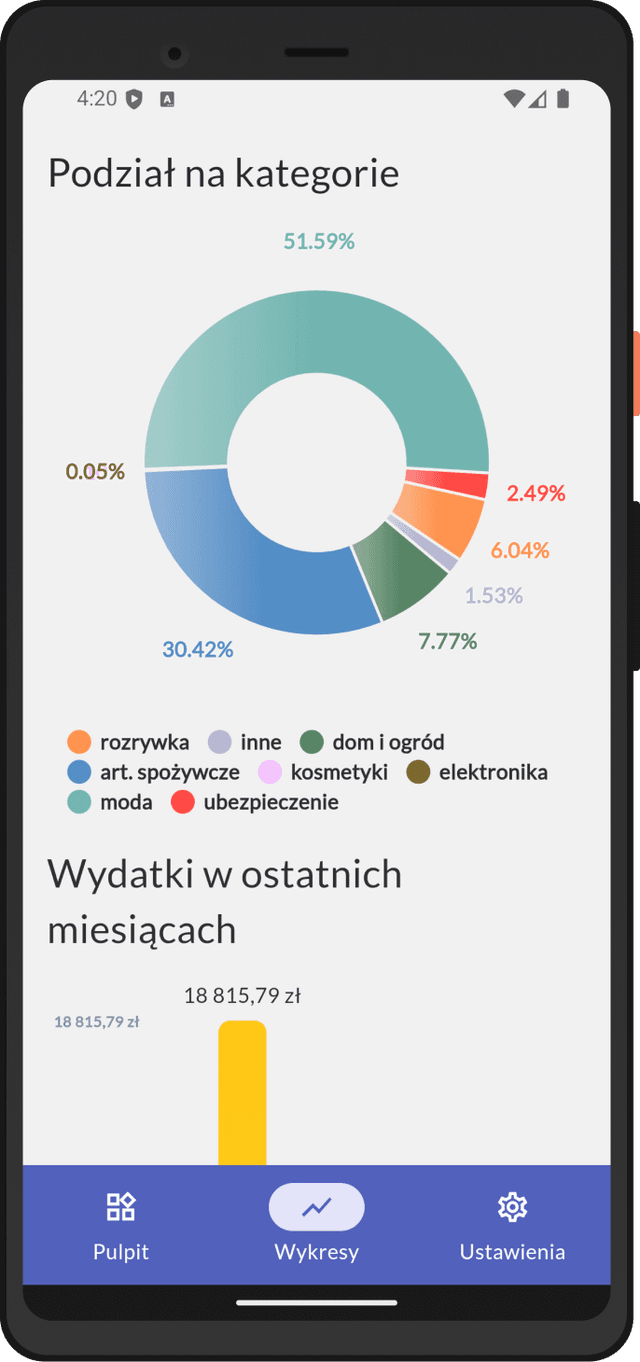 Ekran menu główne